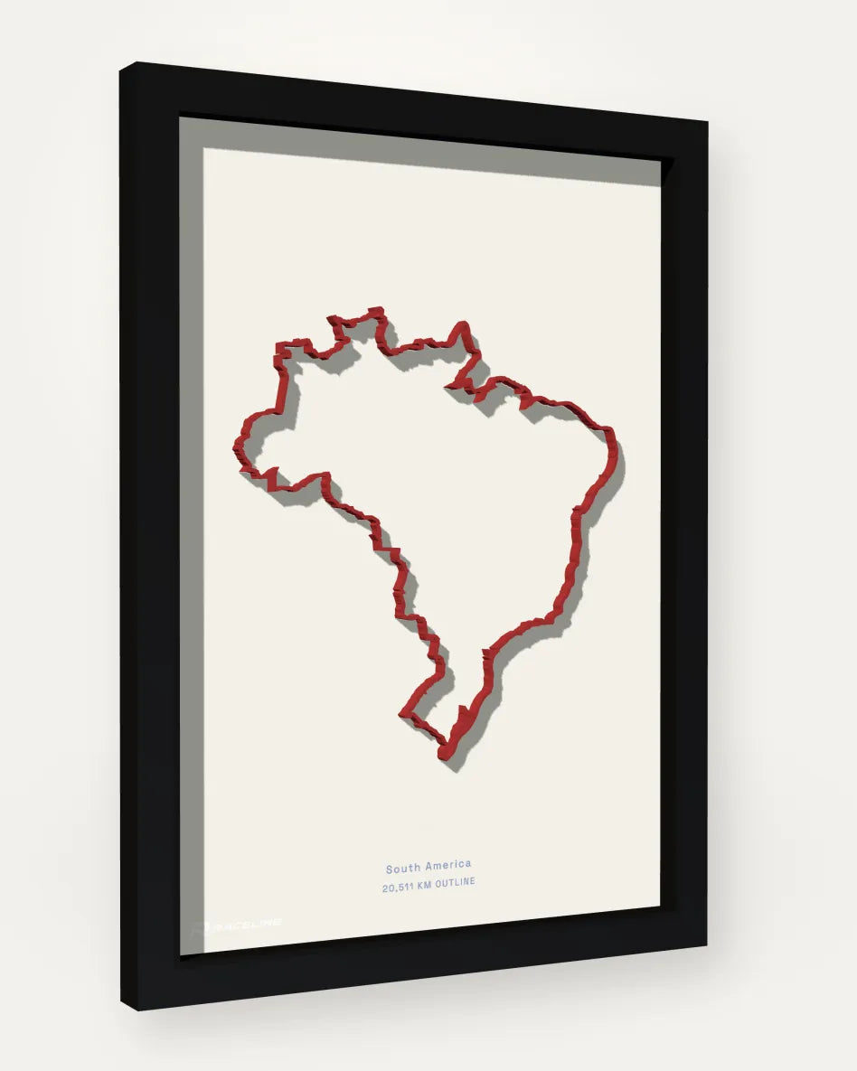 Brazil poster with solid background