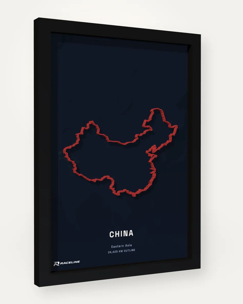 China poster with map background