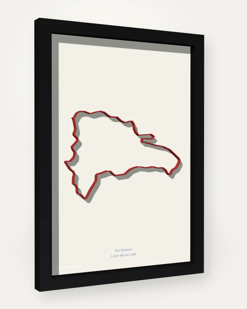Dominican Rep. poster with solid background