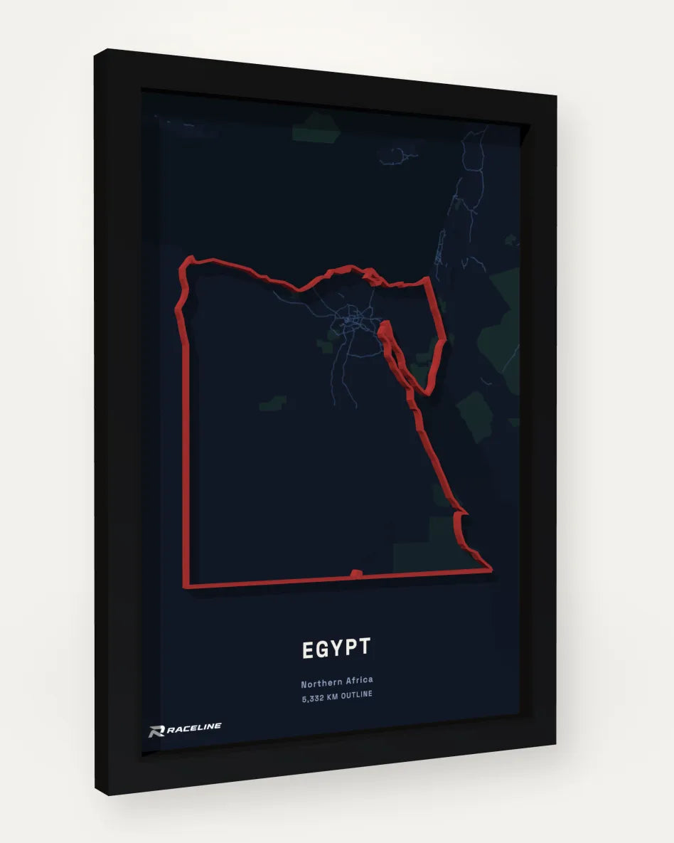 Egypt poster with map background