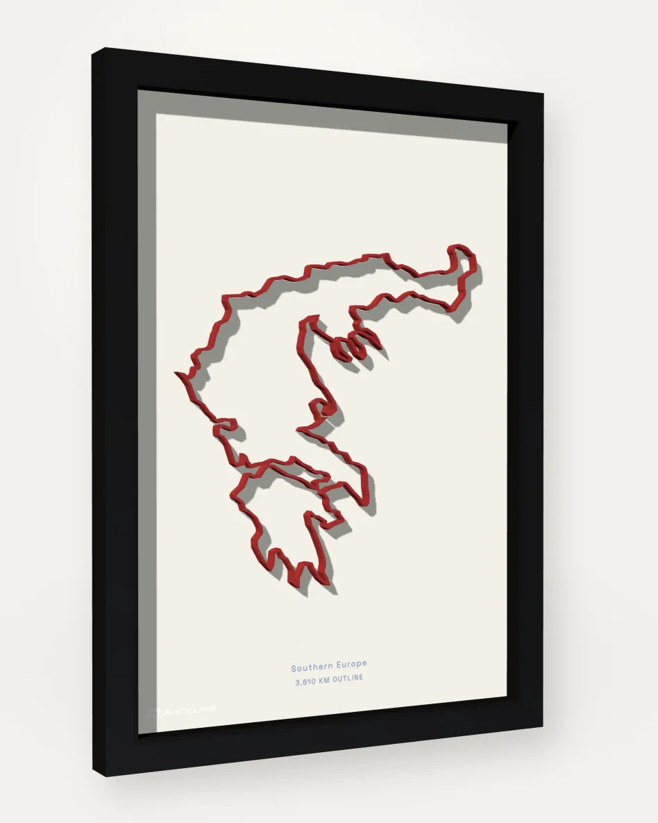 Greece poster with solid background