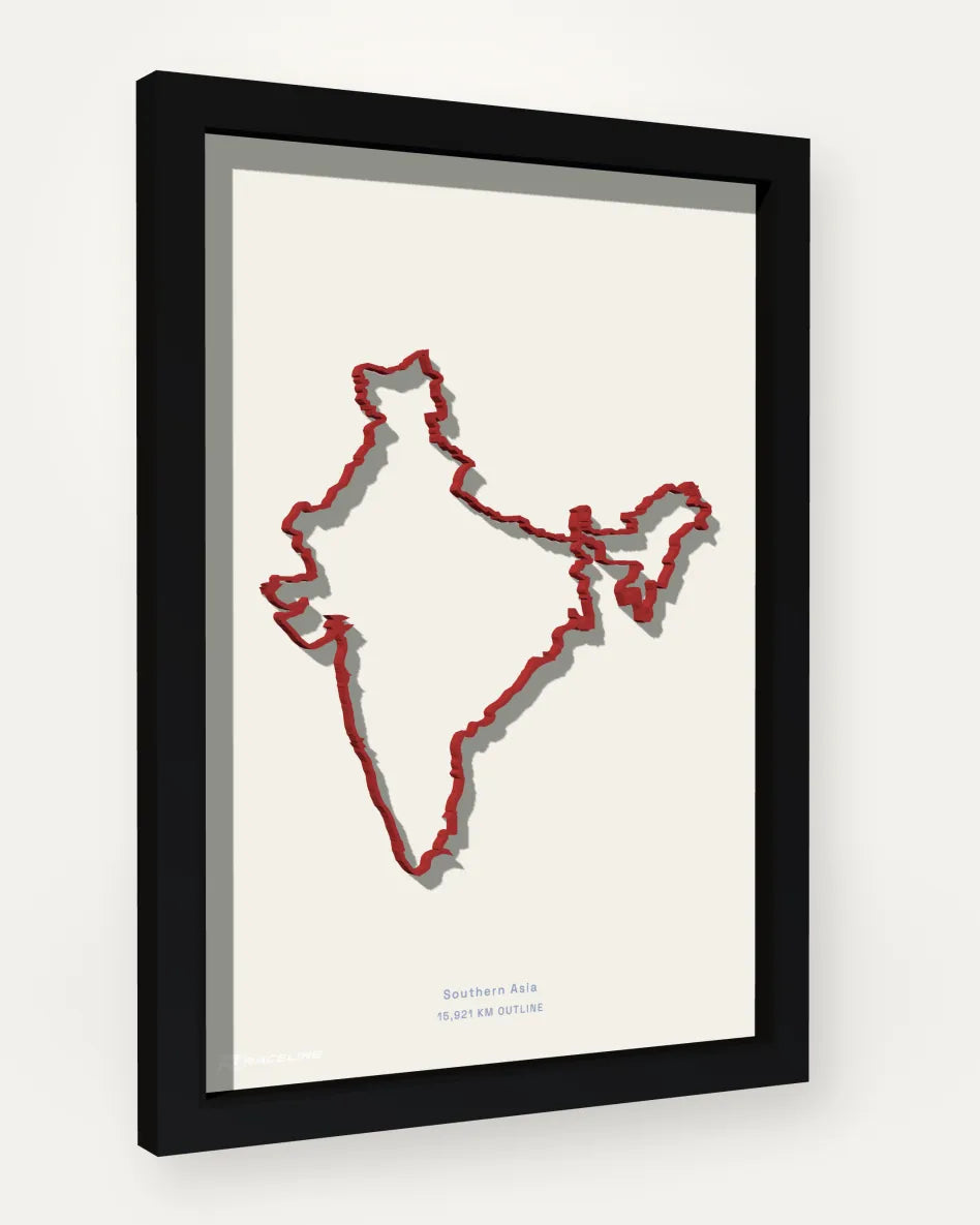 India poster with solid background