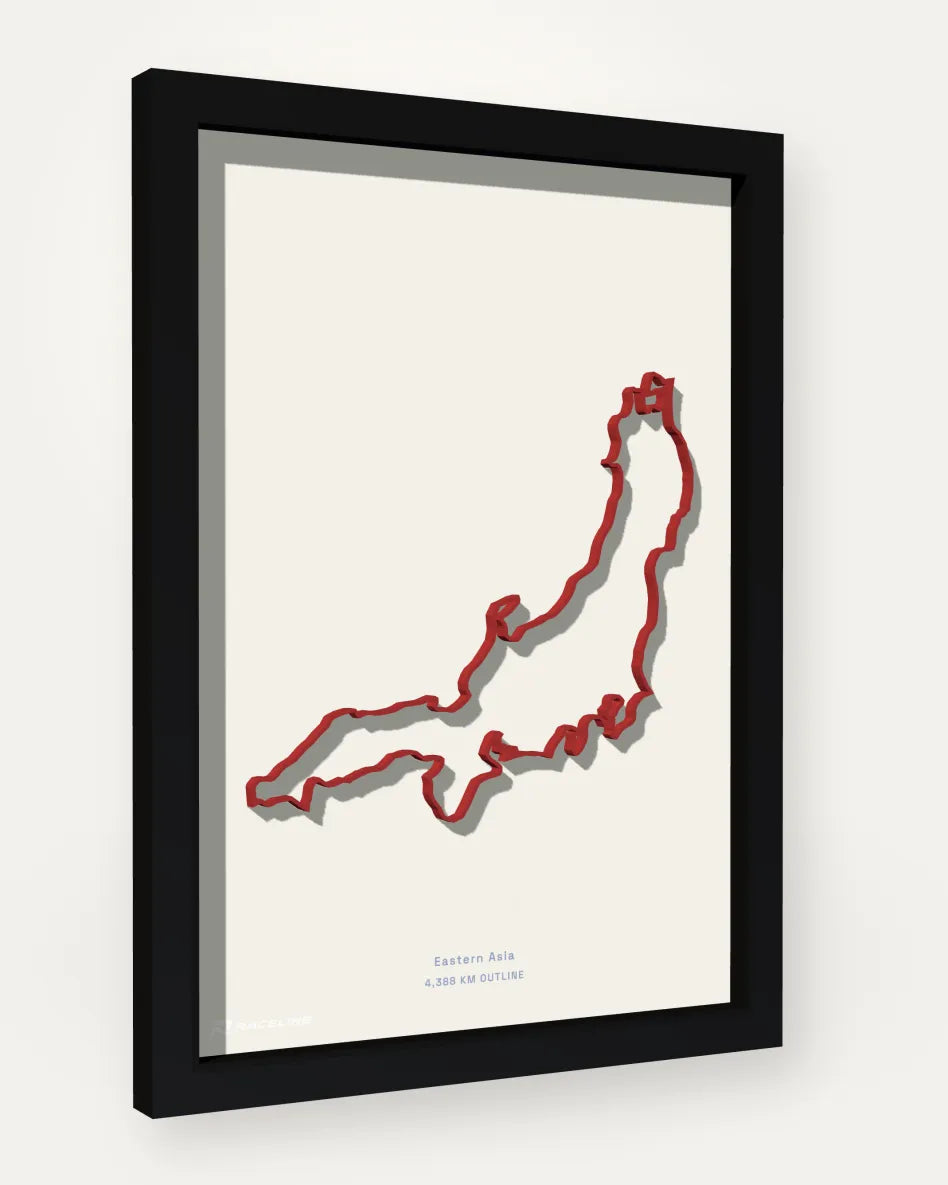 Japan poster with solid background