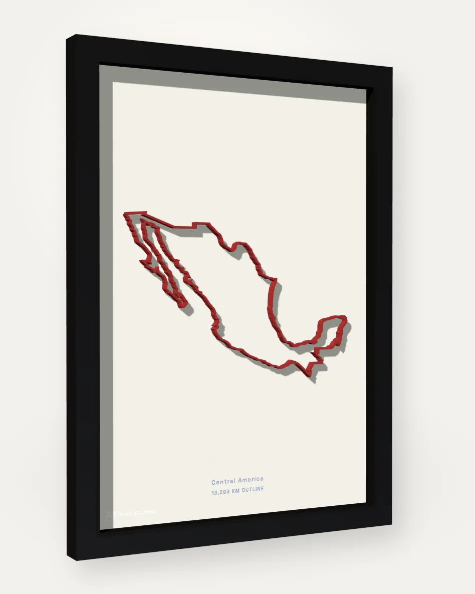Mexico poster with solid background