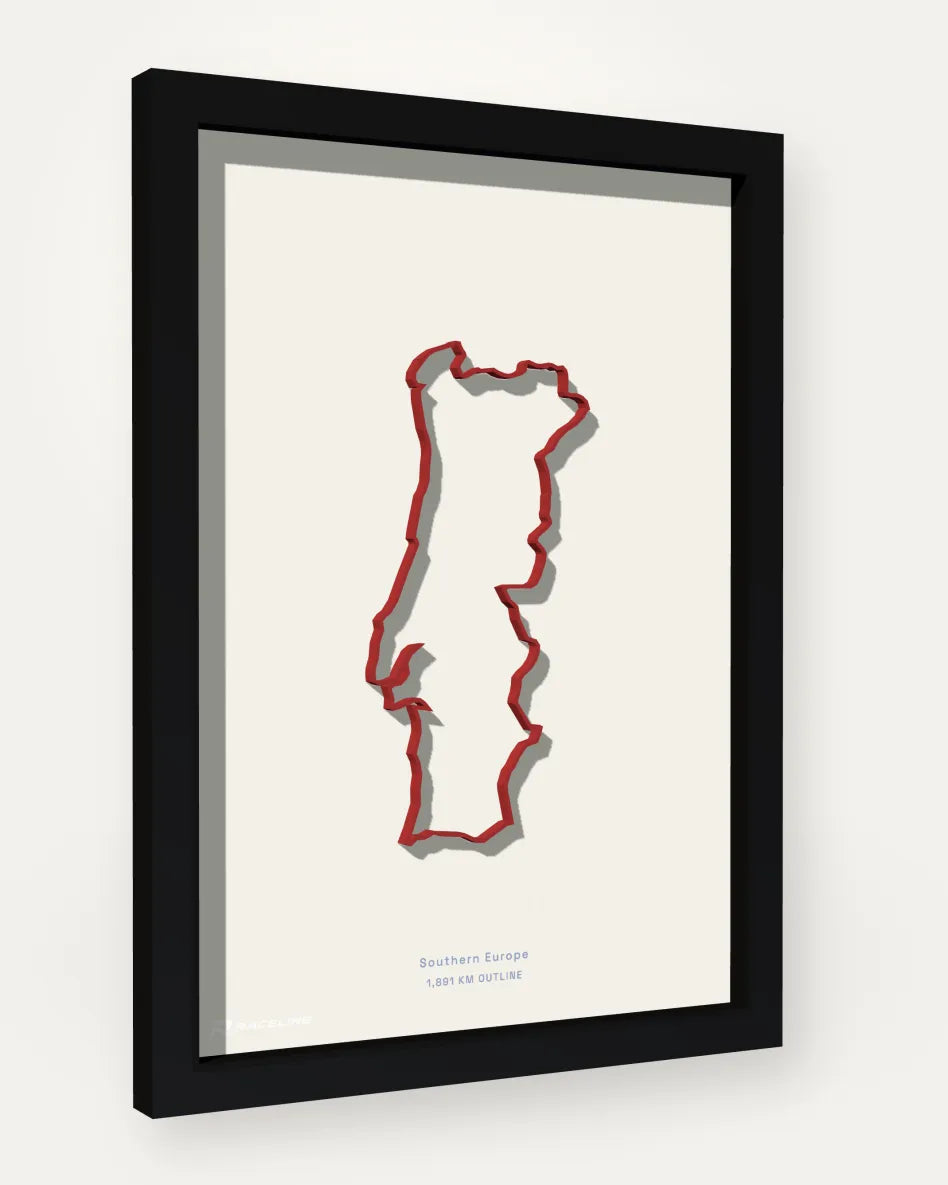 Portugal poster with solid background
