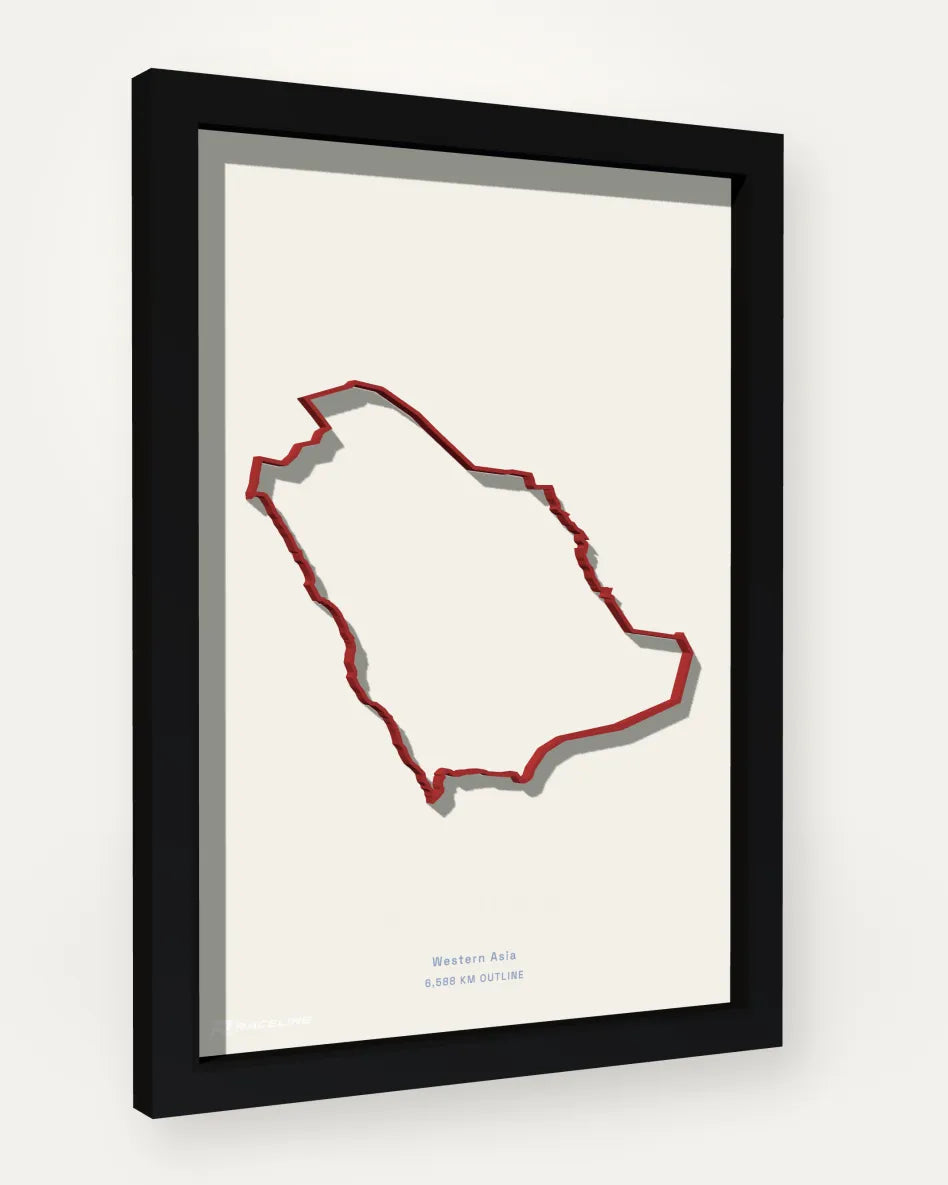Saudi Arabia poster with solid background