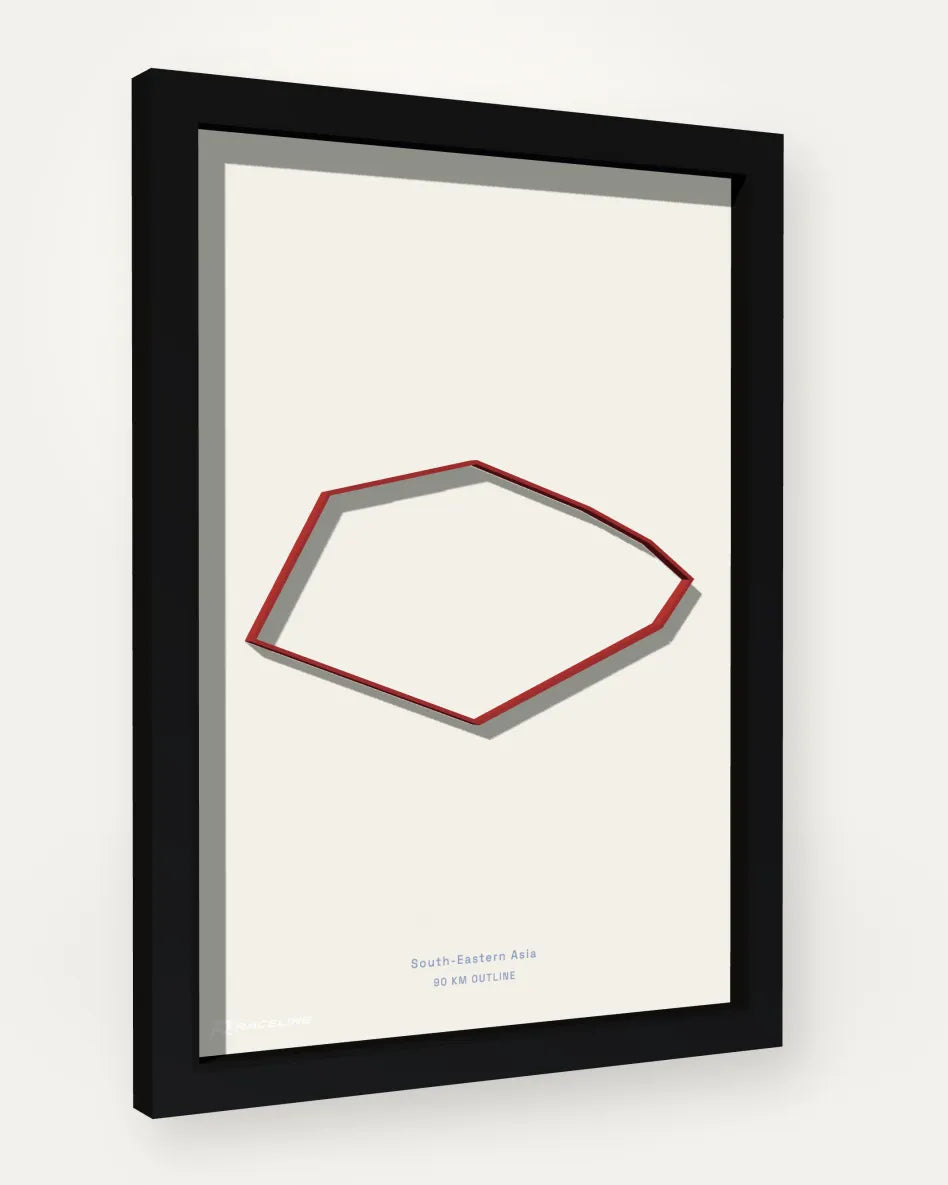 Singapore poster with solid background