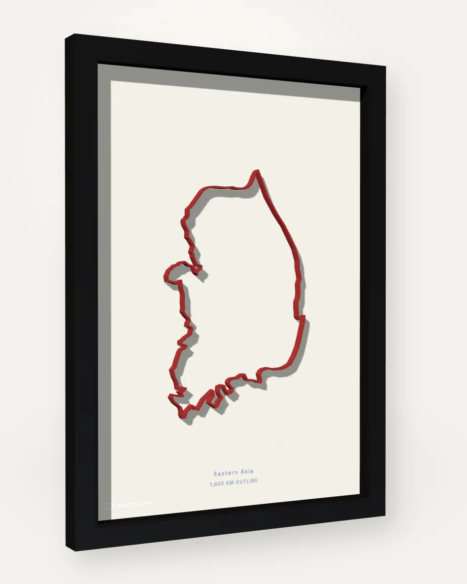 South Korea poster with solid background