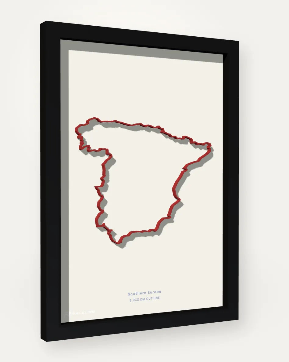 Spain poster with solid background