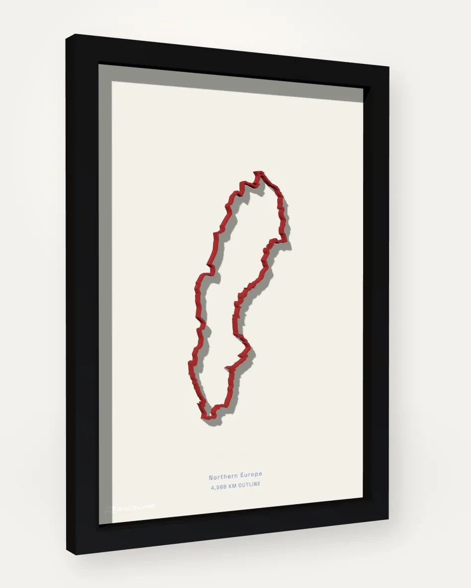 Sweden poster with solid background
