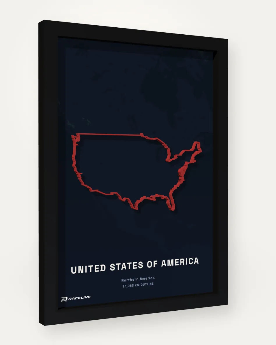 United States of America poster with map background