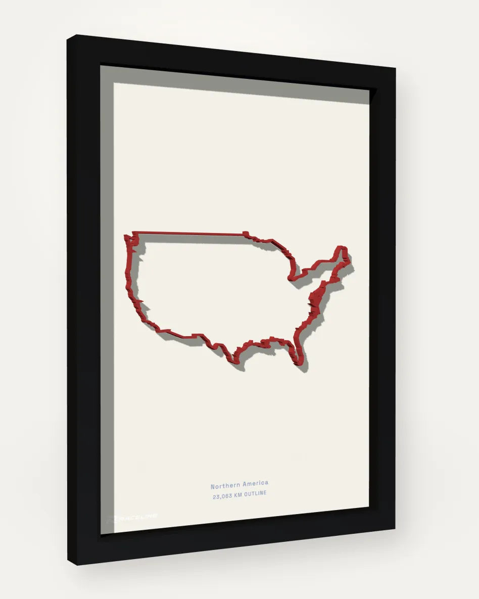 United States of America poster with solid background