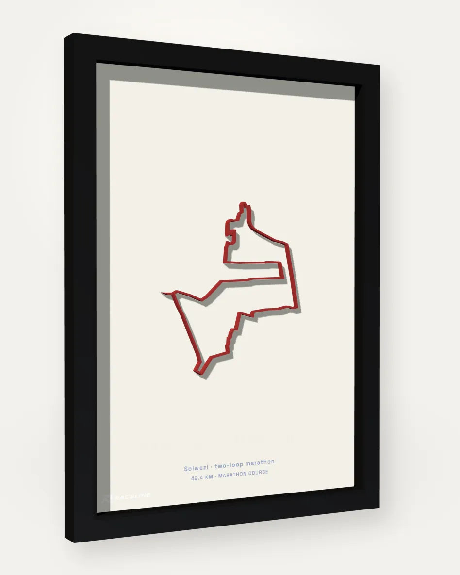 Kansanshi Marathon poster with solid background