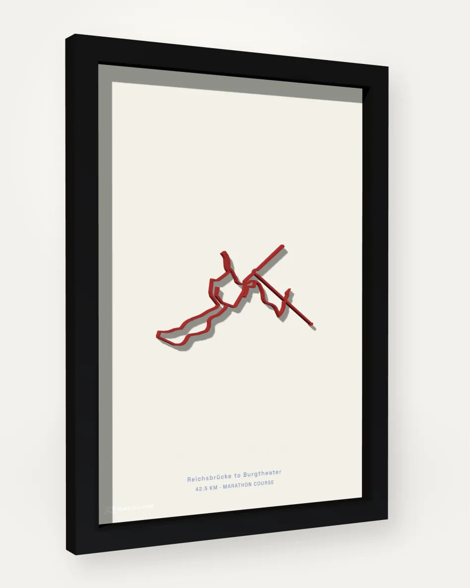 Vienna City Marathon poster with solid background