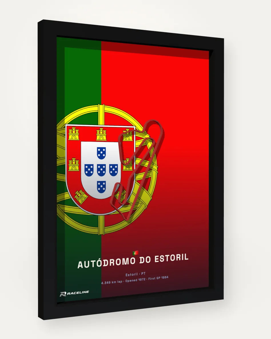 Autódromo do Estoril poster with flag background