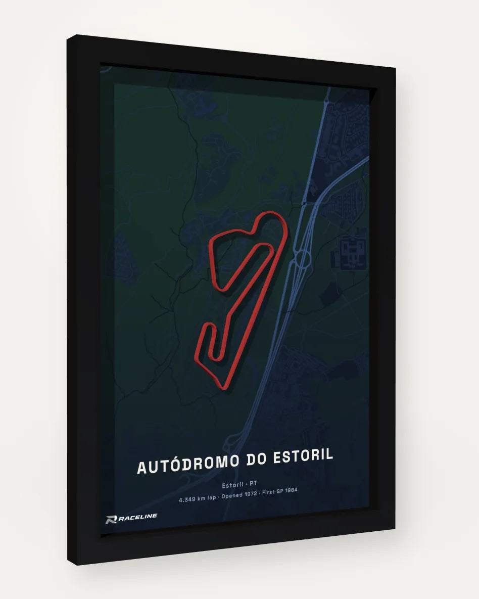 Autódromo do Estoril poster with map background