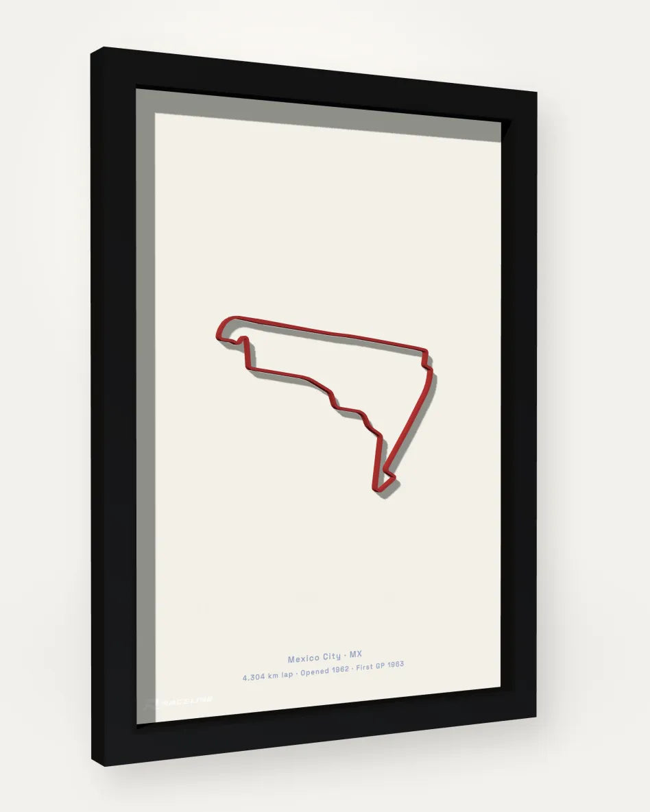 Autódromo Hermanos Rodríguez poster with solid background