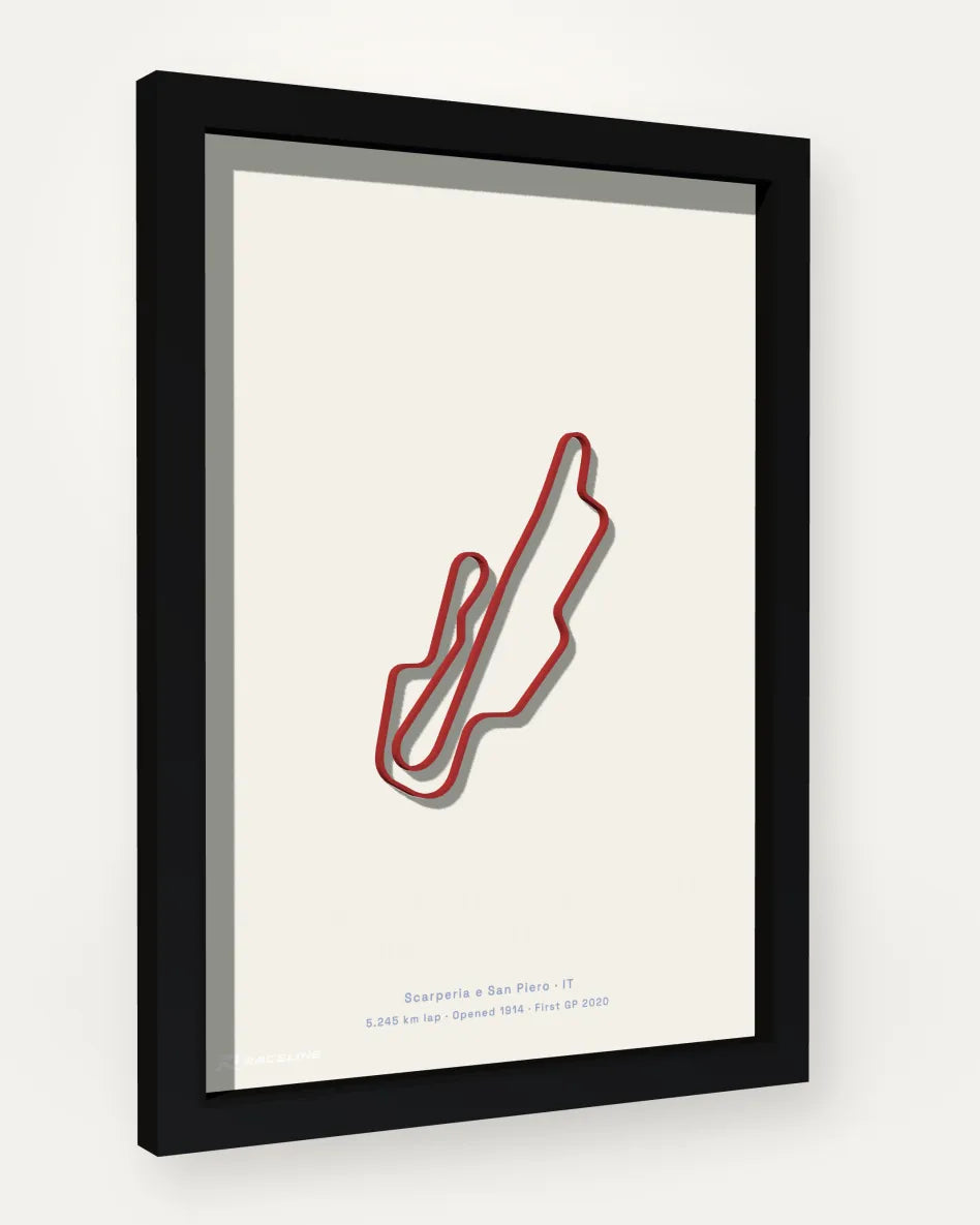 Autodromo Internazionale del Mugello poster with solid background