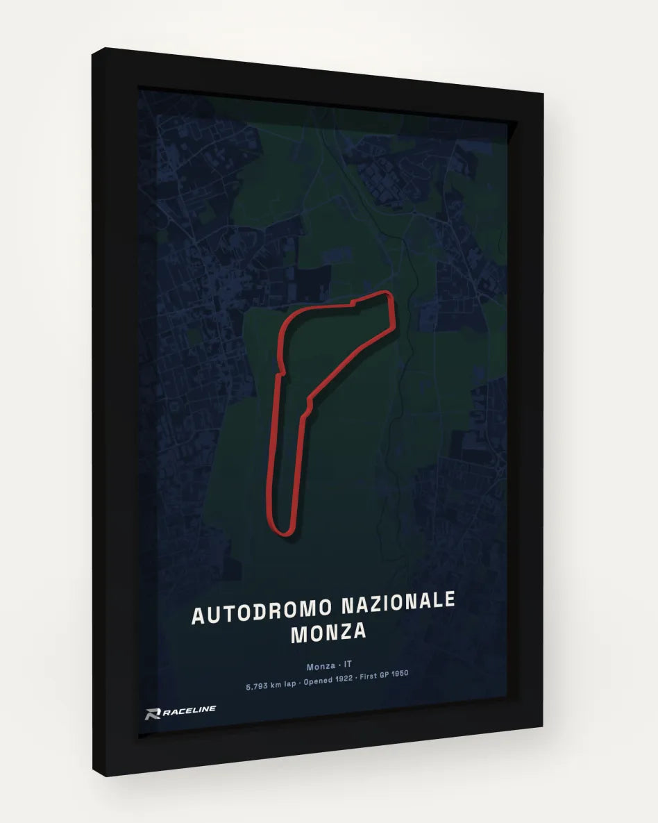Autodromo Nazionale Monza poster with map background