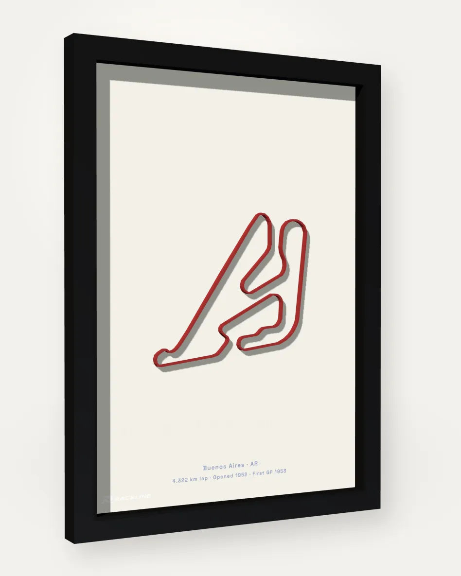 Autódromo Oscar y Juan Gálvez poster with solid background