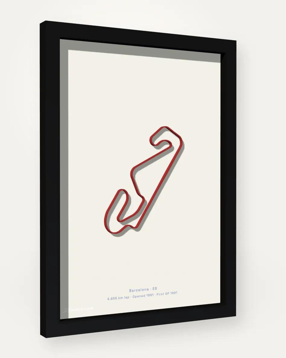 Circuit de Barcelona-Catalunya poster with solid background
