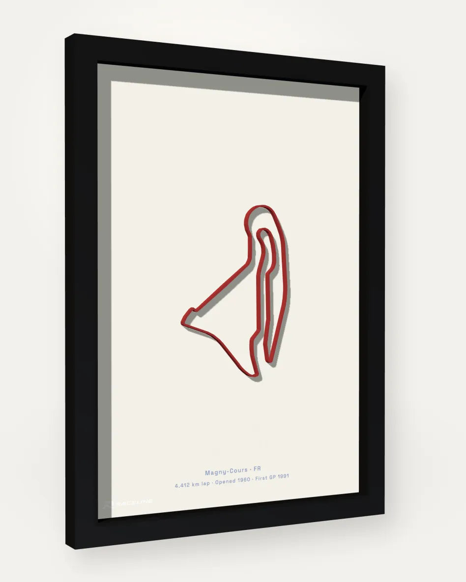 Circuit de Nevers Magny-Cours poster with solid background