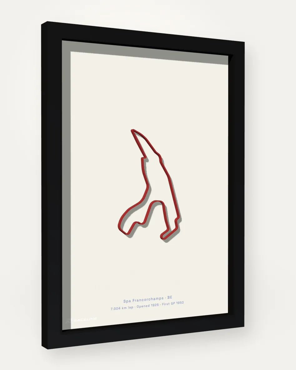 Circuit de Spa-Francorchamps poster with solid background