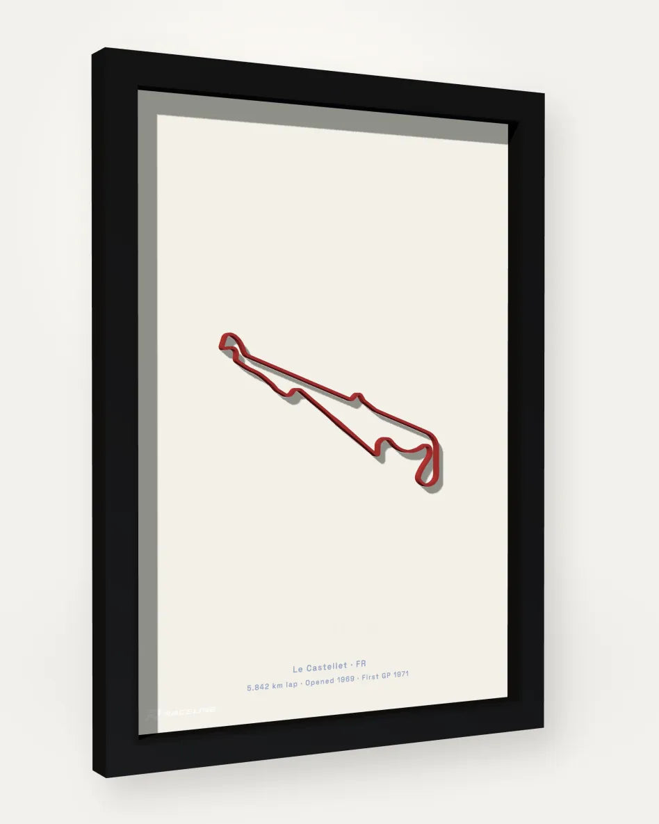 Circuit Paul Ricard poster with solid background