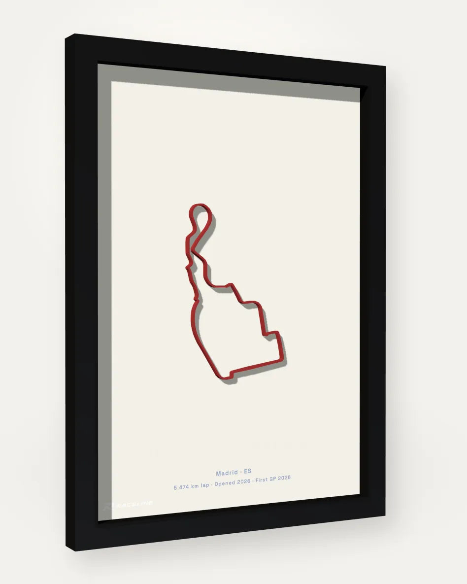 Circuito de Madring poster with solid background