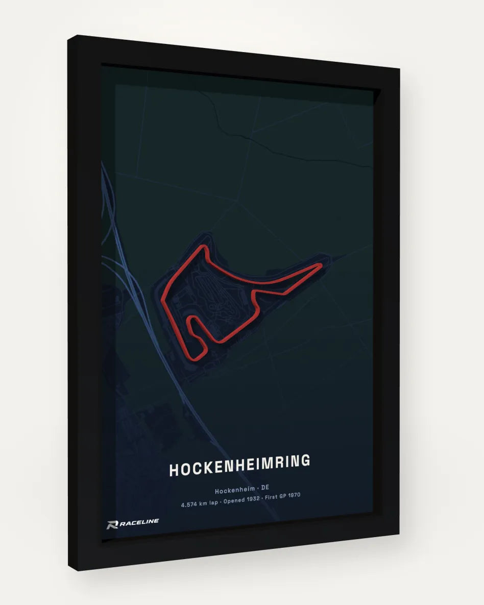 Hockenheimring poster with map background