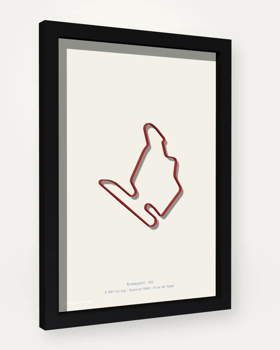 Hungaroring poster with solid background