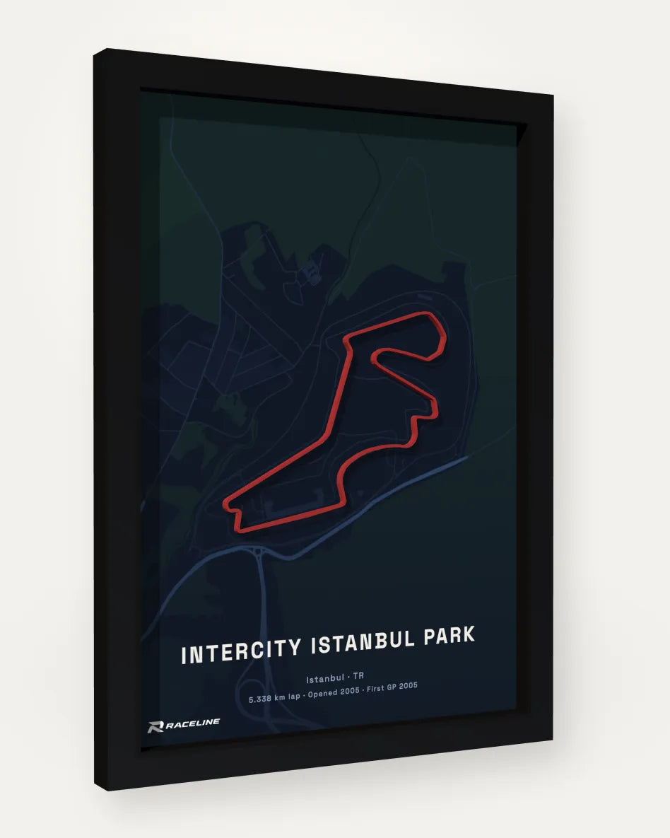 Intercity Istanbul Park poster with map background
