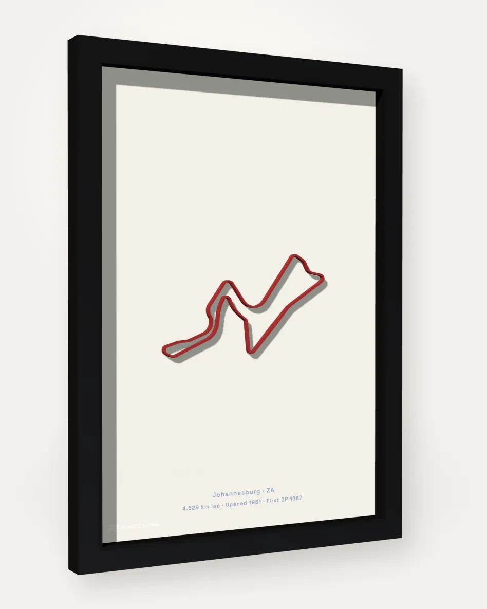 Kyalami Grand Prix Circuit poster with solid background