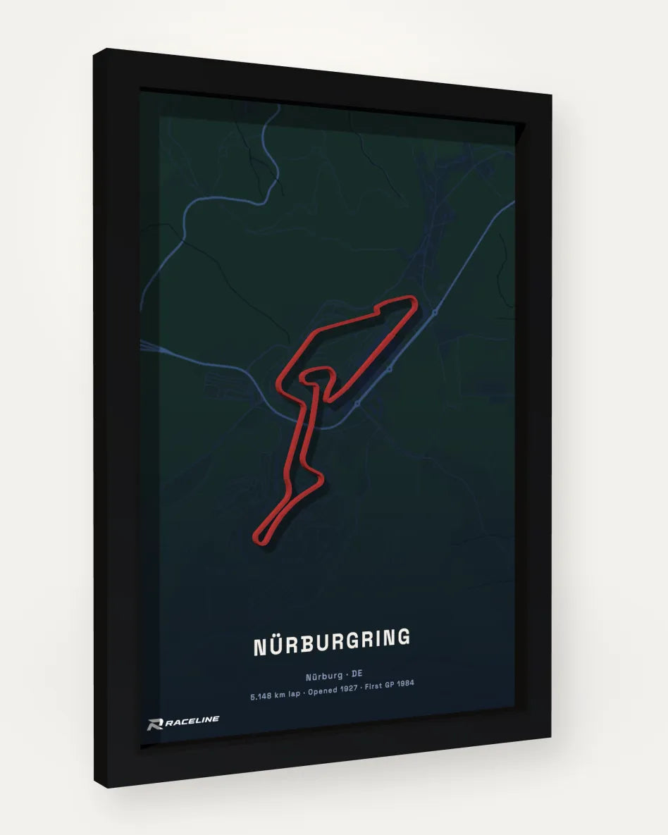 Nürburgring poster with map background