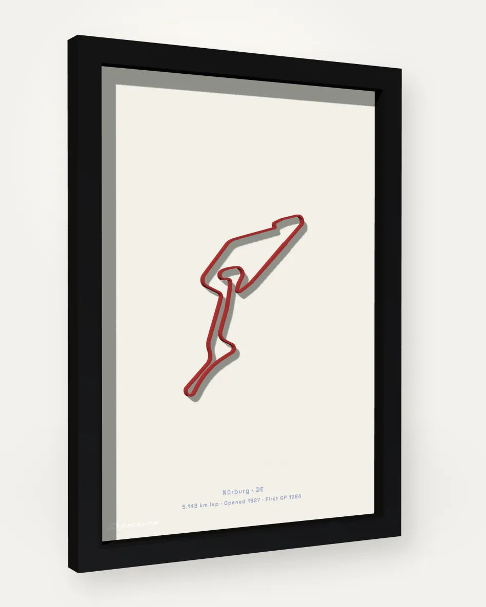 Nürburgring poster with solid background