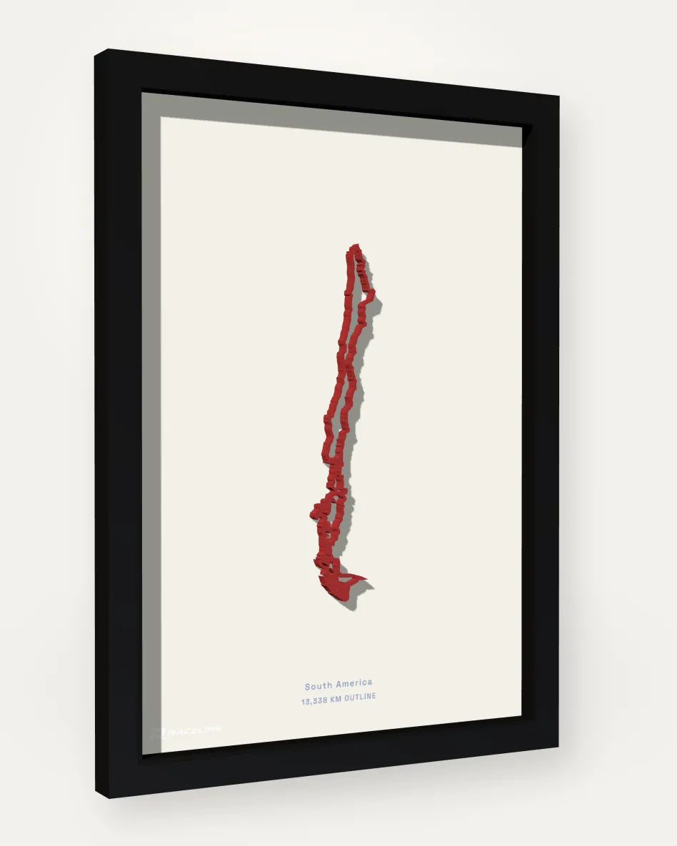 Chile poster with solid background