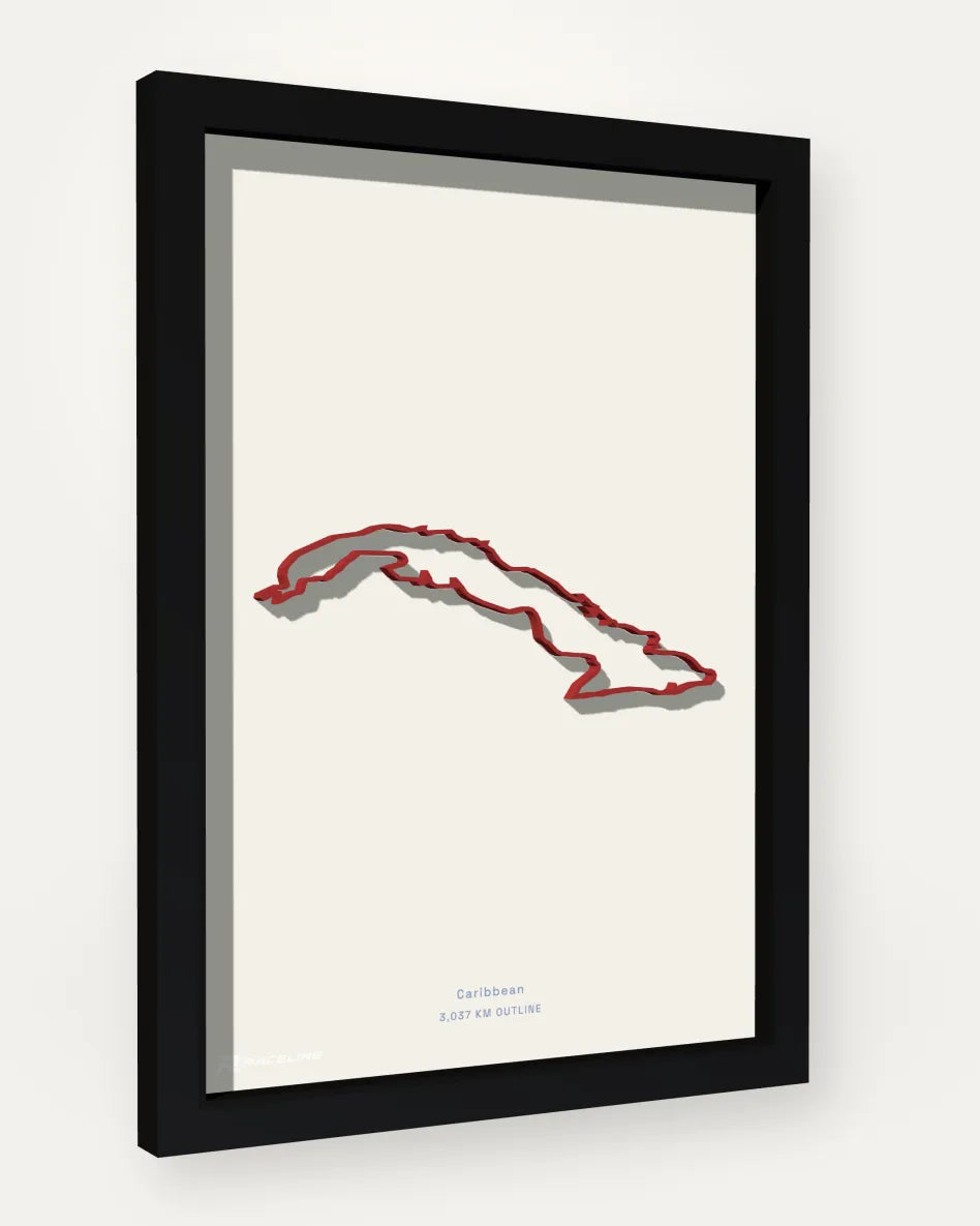 Cuba poster with solid background