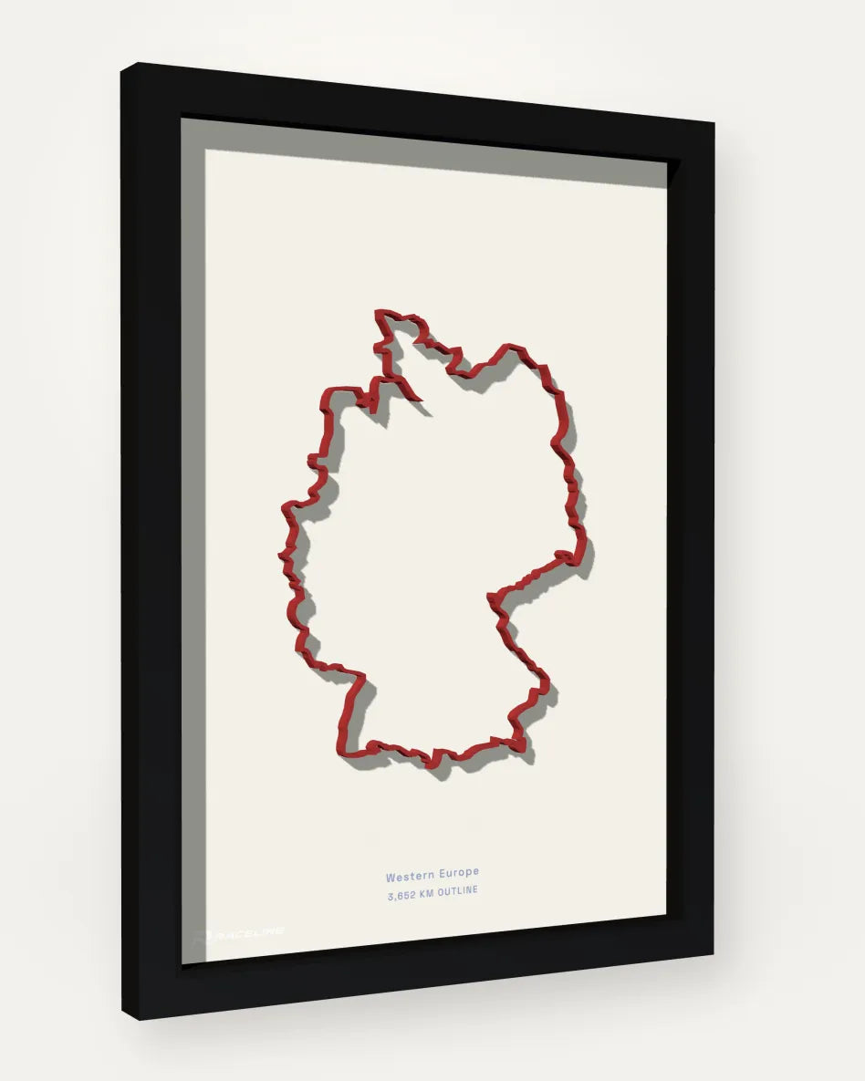 Germany poster with solid background