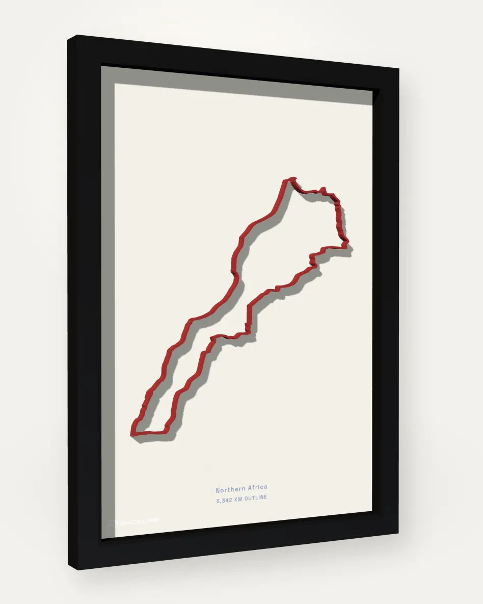 Morocco poster with solid background