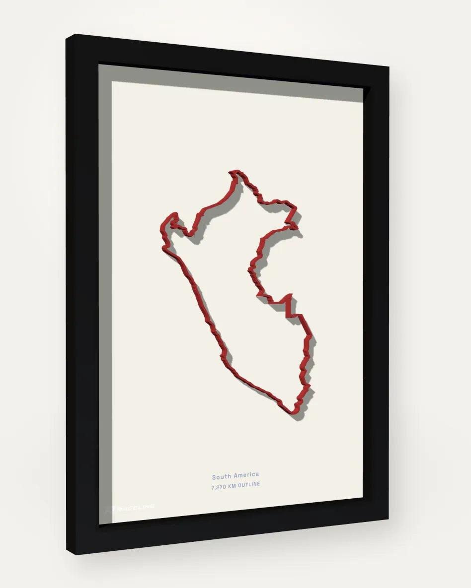 Peru poster with solid background